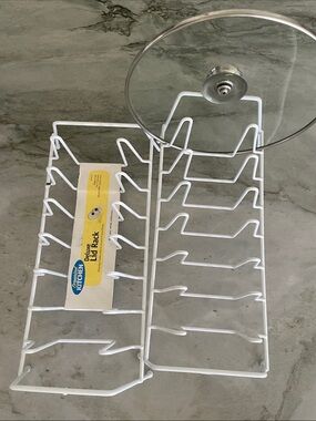 2 steel dish/lid racks